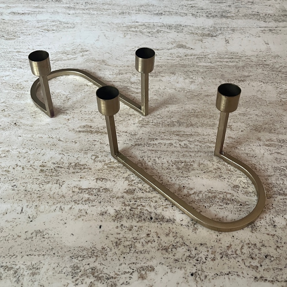 Metal candle holders